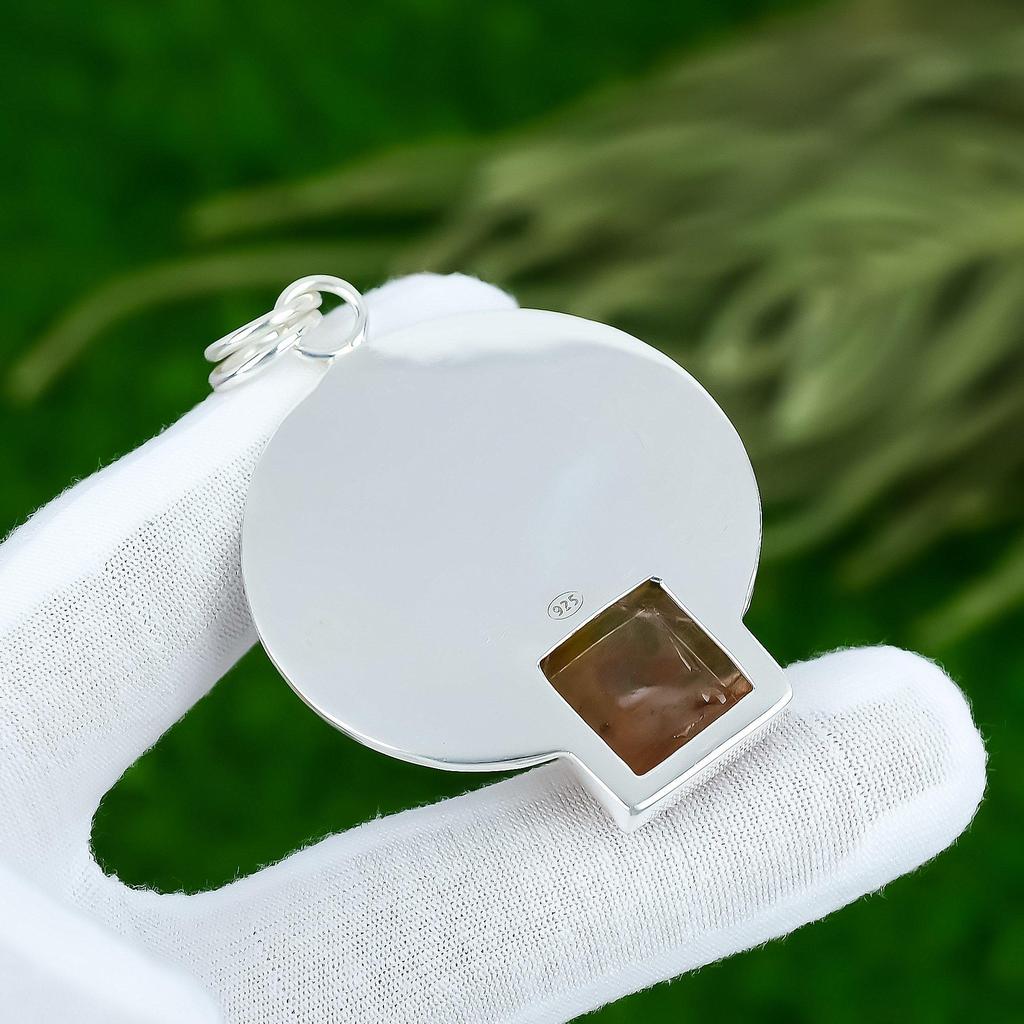 Friendship Day Deal Natural Strawberry Quartz Sterling Silver Pendant Jewelry