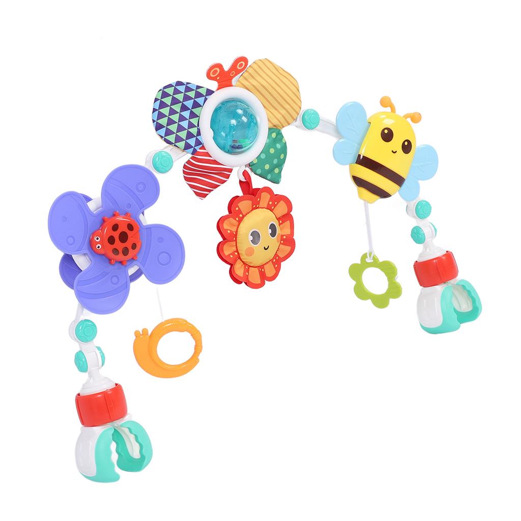 Baby Crib Activity Toy Multiple Color Mobile Arch Swinging Toy for Boys Girls Newborn Bed and