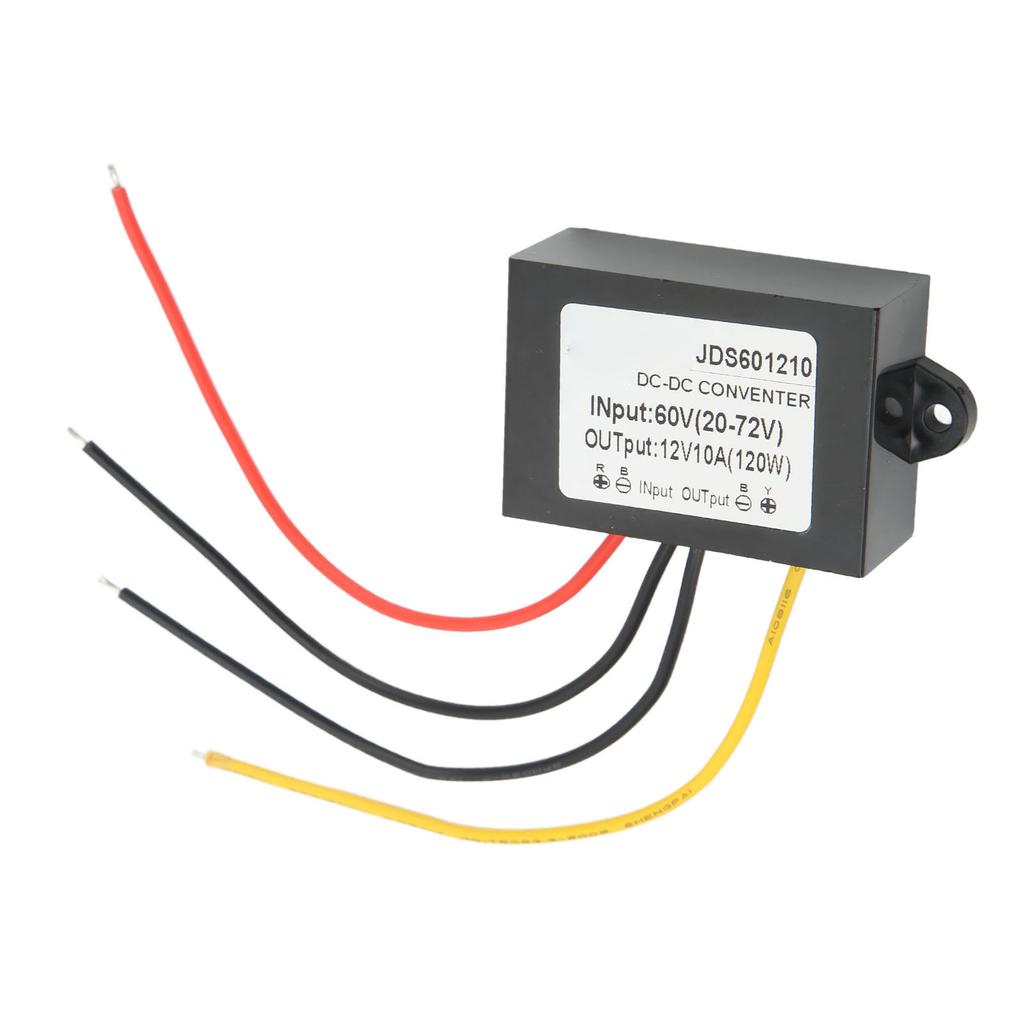 Модуль понижающего преобразователя постоянного тока IP67 Водонепроницаемый регулятор напряжения Понижающий преобразователь 20?Вход 72В 12В 10А 120Вт