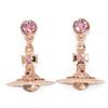 Vivienne Westwood Earrings NEW PETITE ORB EARRINGS PINK GOLD 62020032-G002 (724537B-3) [Item]