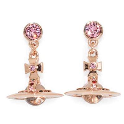 Серьги Vivienne Westwood НОВЫЕ МИНИАТЮРНЫЕ СЕРЬГИ ИЗ РОЗОВОГО ЗОЛОТА 62020032-G002 (724537Б-3) [Элемент]
