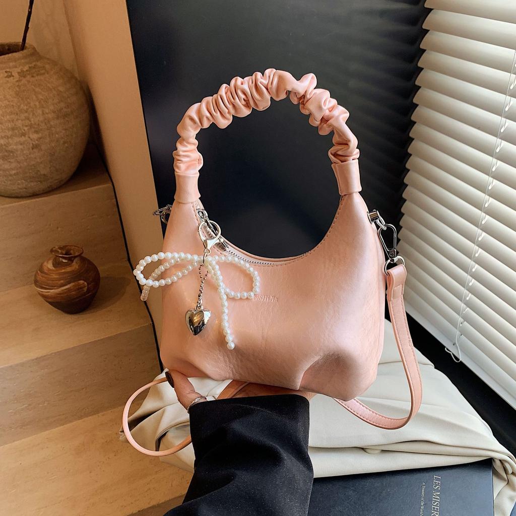 Женская сумка, нишевая плиссированная сумочка, высокая мода, универсальная и изысканная женская сумка через плечо