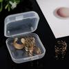 5/50PCS Clear Plastic Small Box Mini  Flip Cover Boxes Dustproof Jewelry Organizer Earrings Ring Storage Case Portable Container
