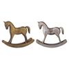 Статуэтка Лошадь-качалка Художественные поделки Украшение Универсальная декоративная фигурка для столешницы Гостиной Офиса Шкафа Веранды