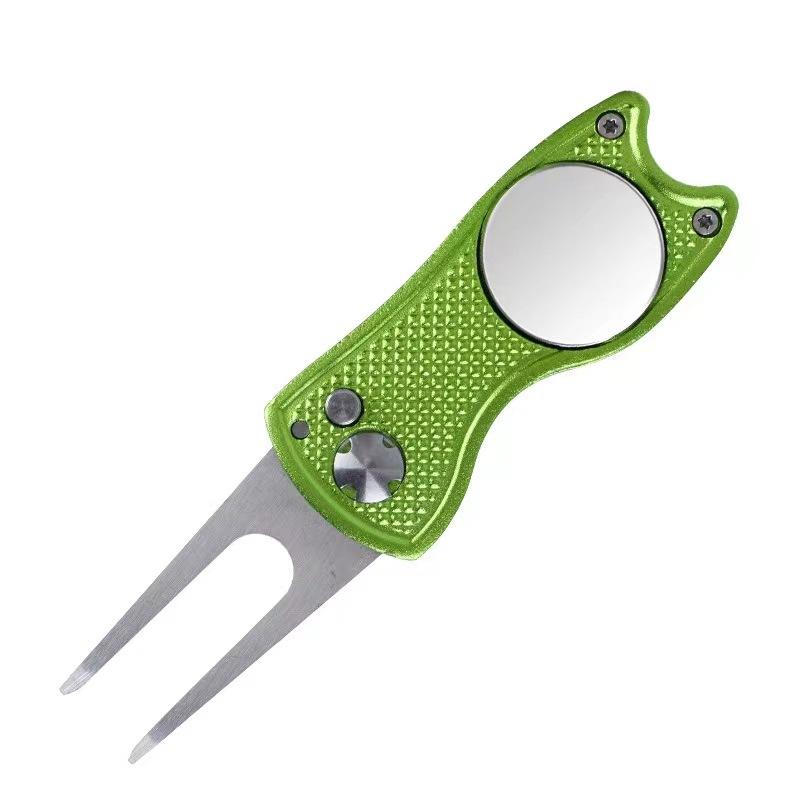 Golf Divot Tool Portable Design with Ball Marker Ideal for Outdoor Golfing