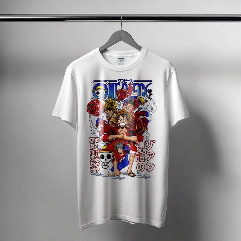 Футболка с изображением Пиратов Соломенной Шляпы из One Piece, Унисекс, Уличная Одежда для Фанатов Аниме, Повседневная Футболка с Коротким Рукавом, 100% Хлопок