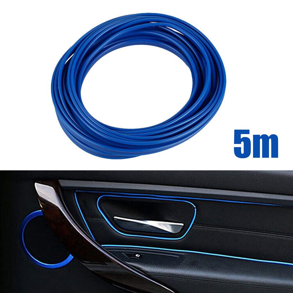 Универсальные автомобильные молдинги, декоративные гибкие полоски 5 м, внутренние автомобильные молдинги, отделка крышки автомобиля, приборная панель, дверь, стайлинг автомобиля
