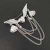 Suit Retro Chain Angle Wing Lapel Pin Heart-Shaped Jewelry Brooches Fashion Accessories Brooch Pins
