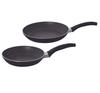 Ballarini Frying Pan 2pc Set Made In Amazon Limited Set For Gas Fire Only Granitium 5 Layer Coating 4 Year Warranty Japanese "Pavia (24cm / 28cm)