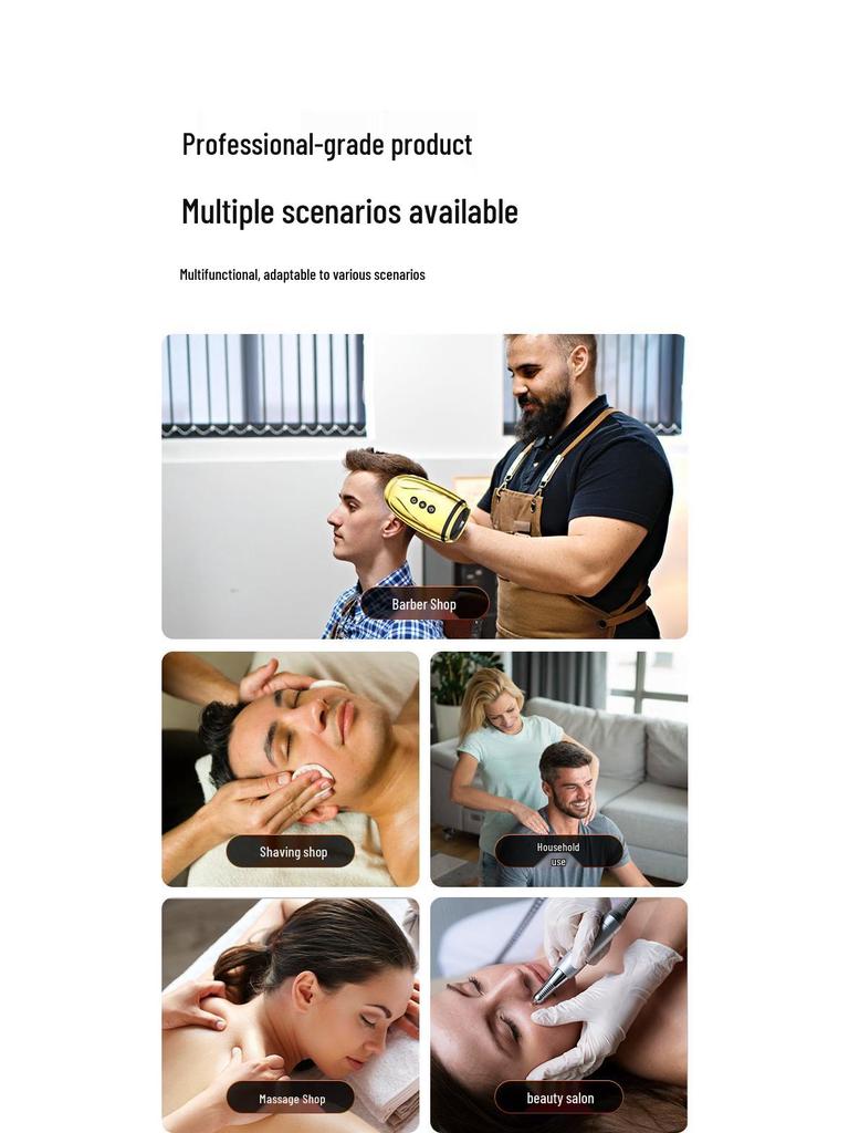 Электрический вибрирующий массажер для лица для парикмахеров и салонов - Новая модель