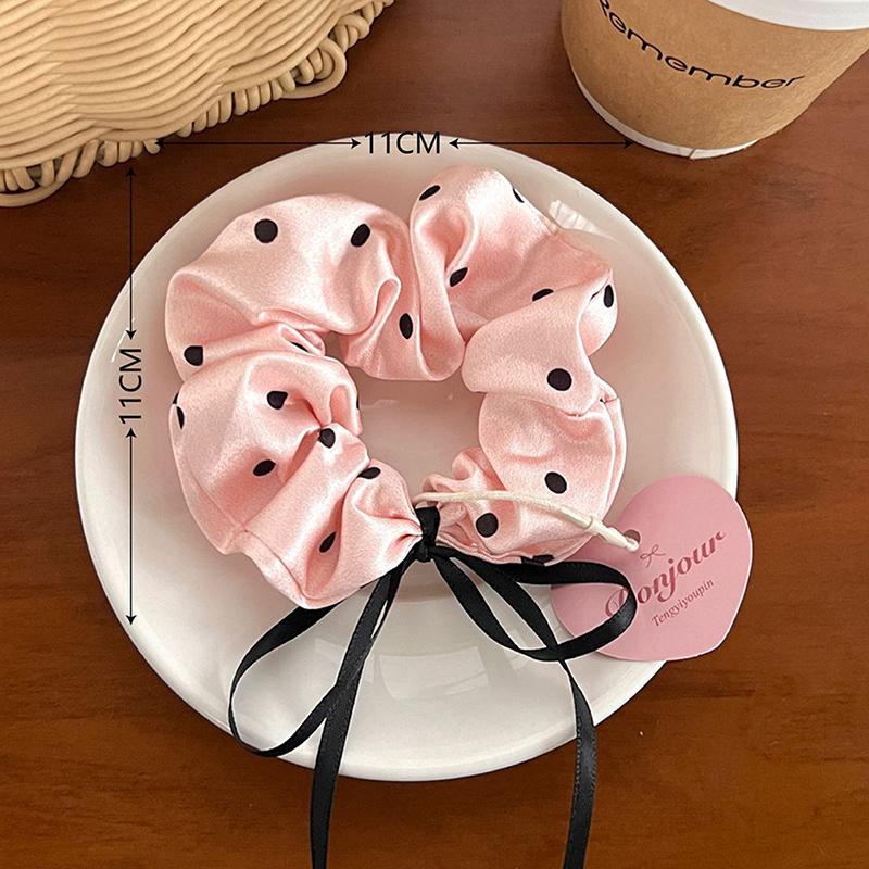 1Pc Girl Head Rope Bow Lace Hair Tie Large Intestine Hair Ring Women Scrunchies Korean Style Headwear Hair Rope