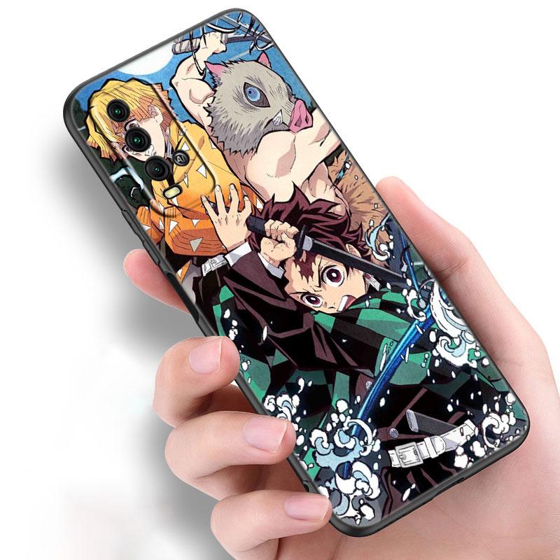 Чехол для телефона с изображением аниме «Убийца демонов» для Xiaomi Redmi Note 11 10 9 8 T Pro 10S 5G 9A 9C 9S, мягкий черный чехол из ТПУ, чехол принципиально