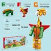 Gudi 26 Alphabet Dinosaur Transforming Building Blocks for Boys - Educational Animal Toys and Gifts