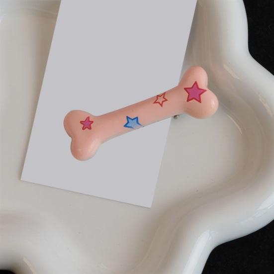 2 шт. заколки для волос, заколки для волос с костяным принтом, противоскользящие, гладкие, антикоррозийные, украшение для фиксации волос, зажим для челки, боковой зажим, аксессуар для волос