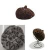 British Vintage Leopard Print Beret With Plush Material For Autumn And Winter Fashion