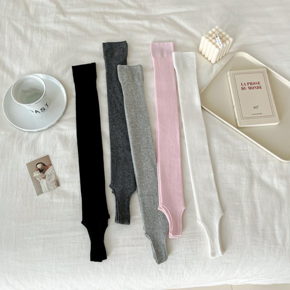 Thin Women Stockings Solid Color Long Knee High Socks Fashion Long Knee Sock  Women