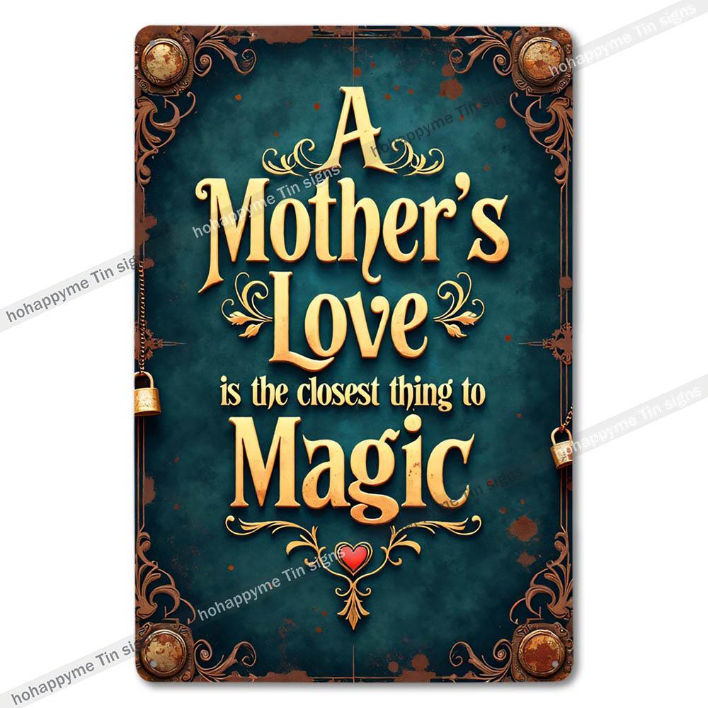 Retro Metal Tin Signs Man Cave Mom Karaoke Family Love Decor Wall Art Vintage Home Decoration