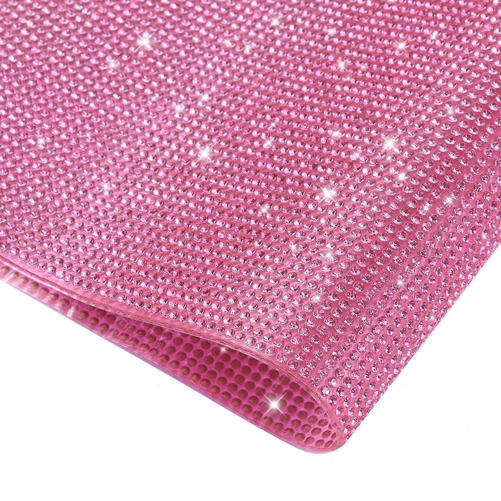 Bling Crystal Automotive Interior Sticker Sheet Self Adhesive Diamond Rhinestones Wraps Trim Decals Film for DIY Craft Car Decor