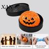 Squeeze Stress Ball Halloween Dumpling Toy with Steamer Box, Pumpkin Ghost Bat Steamed Sensory Bun for Relief, Party Favors