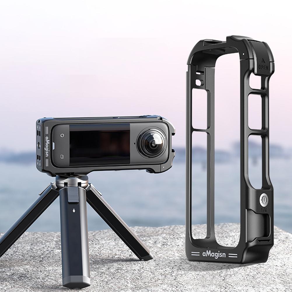 Для Insta360 X4 Защитная Рамка Магнитная Рамка с Быстрым Креплением Аксессуары Клетка-Рамка для Спортивной Камеры Insta 360 X4