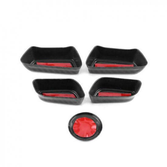 Power Seat Control Button Carbon Fiber Cover Trim 5PC For Toyota Camry 2018-