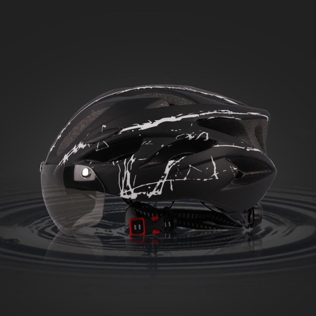 Унисекс шлем для взрослых со сверхлегкими велосипедными очками для занятий спортом на открытом воздухе