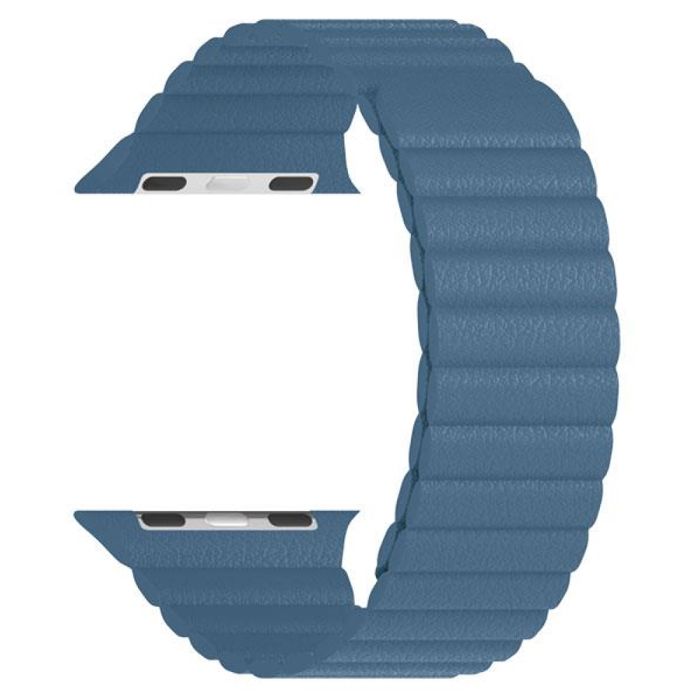 Bracelet Apple Watch - MY-MONTRE - Cape - Cuir lisse - Fermeture magnétique - Compatible 42/44/45/49mm