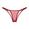 Womens See Through Mini Thongs Lace Mesh Sheer G-String Ultra-thin Panties