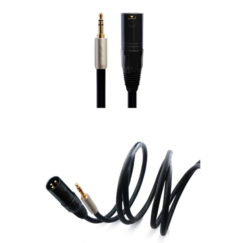 1/8 Inch 3.5mm to XLR Cable Male to Male (XLR to 3.5mm Cable, XLR to 1/8 Cable, 1/8 to XLR Cable)