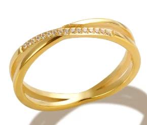 Stainless Steel Ring for Women Inlaid Zircon Rings Waterproof Romantic Fashion Jewelry