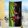 Player Celebration Beach Towel Super Soft Microfiber Quickdry Fabric Comfortable Lightweight Suitable for Swimming, Gym, Camping, Yoga Vacation