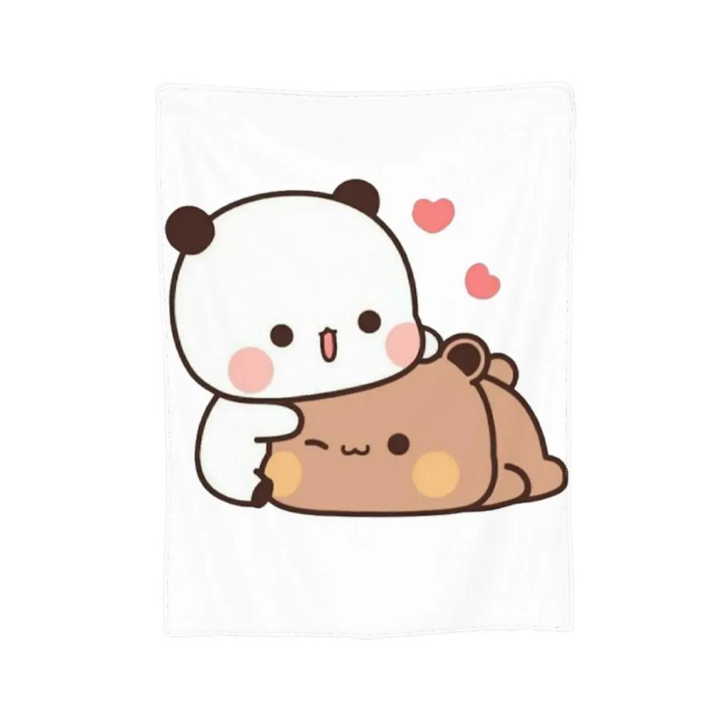 Одеяло Bubu Dudu с медведем пандой, мягкое теплое фланелевое одеяло, плюшевое одеяло для кровати, гостиной, пикника, путешествия, домашнего дивана