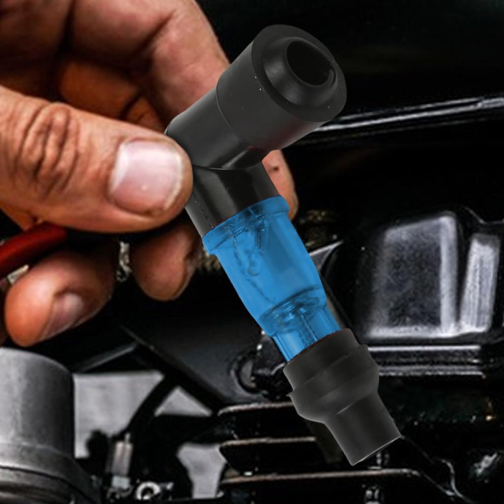 Angled Spark Plug - Racing Light Degree Ignition Resistance Cap,