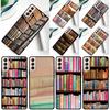 Винтажная КНИГА Книжный червь книжная полка Чехол для телефона Для Samsung Galaxy S25 Ultra S9 S10 S20 S21 FE S22 S23 S24 Plus S24 Ultra Чехол