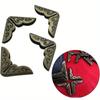 100pcs Antique Brass Metal Book Scrapbooking Notebook Albums Menus Folders Corner Protectors Bronze Tone Hardware