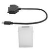 TypeC SATA Adapter 2.5in USB 3.0 10G SSD HDD Hard Disk Drive Cable Protection Box(White )