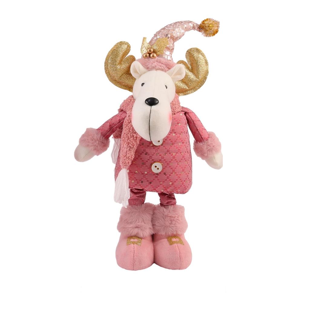 Рождественская серия плюшевые игрушки телескопический длинноногий Лось Снеговик Рождественский реквизит для комнаты украшения плюшевые куклы подарки