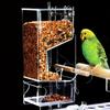 Easy To Install Parakeet Automatic Parrot Feeding Bowl Dispenser Cage Accessories Bird Feeders