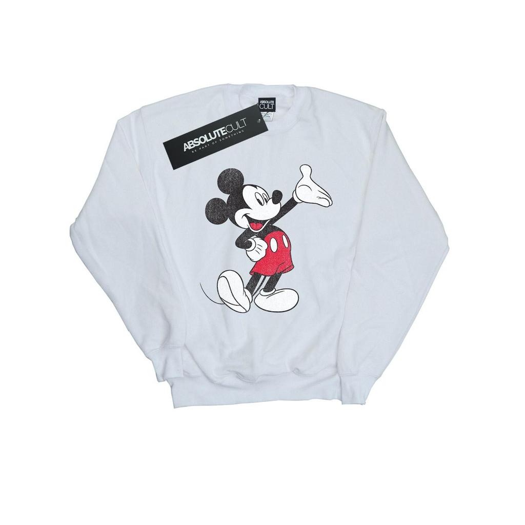 Disney Mens Traditional Wave Mickey Mouse Sweatshirt