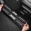 Эксклюзивная наклейка на порог автомобиля Защитная пленка на порог для Jeep Wrangler Grand Cherokee Avenger Compass Wagoneer Patriot