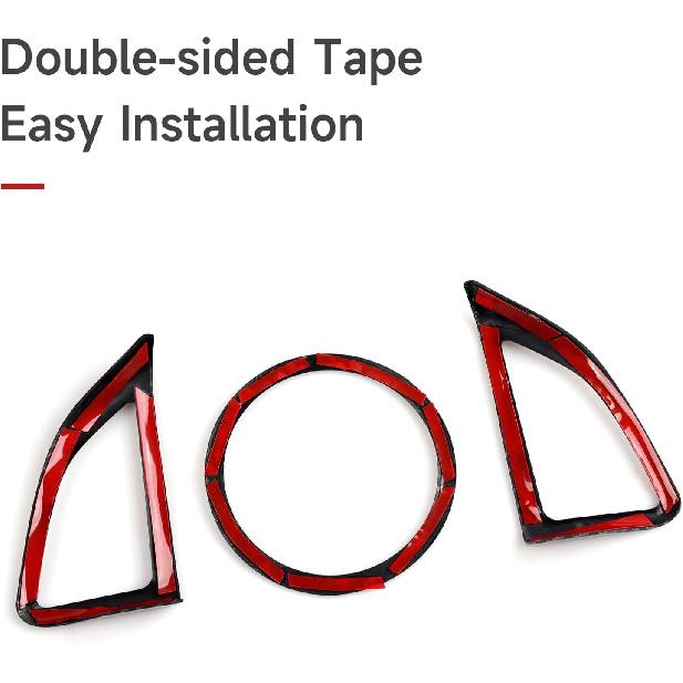 Car Sticker ABS Carbon Fiber Decal Interior Cover Trim for Chevrolet Camaro 2016 2017 2018 2024 Accessories