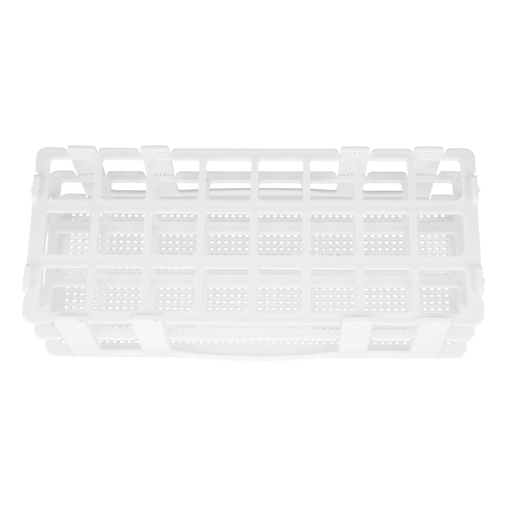 24‑Hole Plastic Test Tube Rack Assembly Detachable Sampling Tube Holder for Laboratory 25x25mm