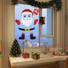 Non-woven Christmas Door Stickers Removable Creativity Wall Sticker Party Decor Festival Supply Window Static Stickers Christmas