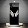 Чехол для телефона 'Ангельские Крылья Перо' для Samsung Galaxy Z Flip 7 6 5 4 3 5G Ударопрочный Чехол Z Flip7 Flip6 ZFlip5 Flip3 Flip4 Роскошный S