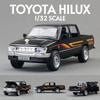 1/32 масштаб TOYOTA Hilux пикап игрушечная модель автомобиля литой сплав транспортное средство миниатюрный инерционный звук и свет коллекция подарок детям