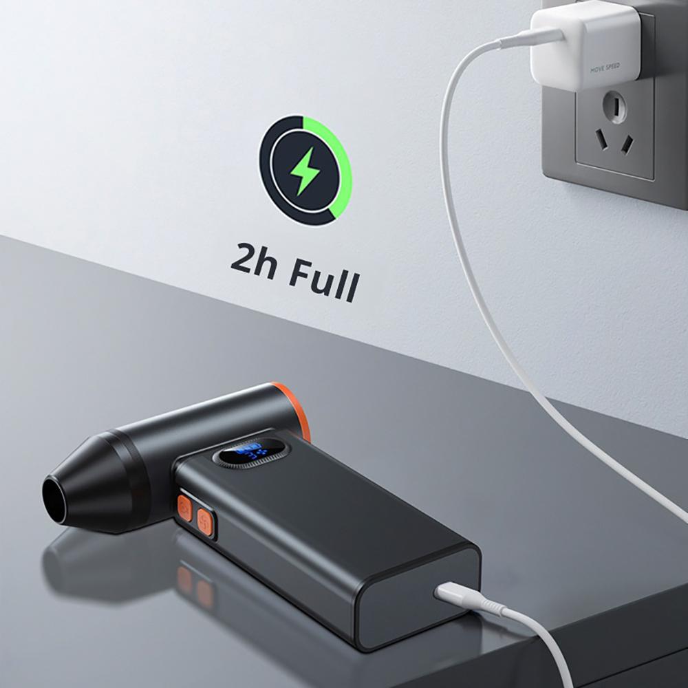 2025 Новый Бесщеточный Двигатель для Пылесоса 130000 об/мин Высокоскоростной Турбо Светодиодный Дисплей Ручной Воздуходув Мощный Беспроводной Пылесос Для Автомобиля