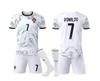 Portugal Away White No. 7 Ronaldo Soccer Jersey, Sizes 14-3XL for Kids & Adults