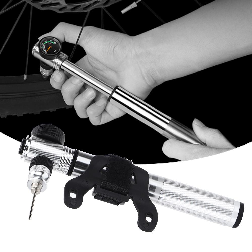 300PSI Мини Двухсторонний Велосипедный Насос Портативный Высокого Давления Велосипедный Насос Аксессуары Для Велосипеда