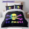 St. Pauli logo Bedding Quilt Set Quilt Cover Pillowcase Home Decoration Birthday Gift (1 * duvet cover + 2 * pillowcase, without core)