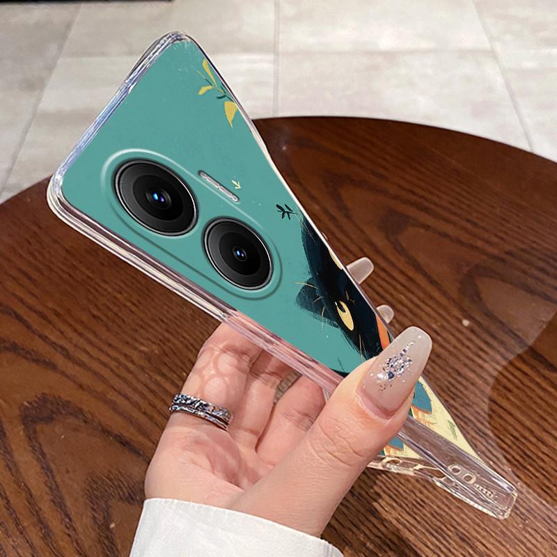 Гелевый чехол для Xiaomi Redmi Turbo 4 Pro Fundas Прозрачный силиконовый Coque Мягкая задняя крышка из ТПУ Милый чехол для телефона с кошкой, кроликом, сердцем Capa